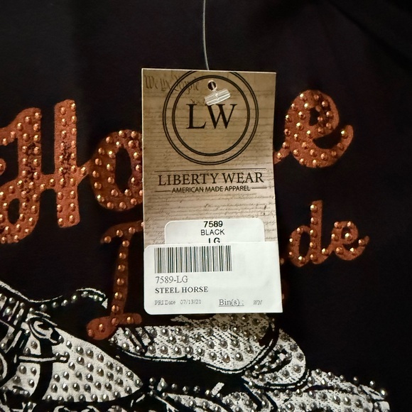 Liberty Wear Black and Orange Graphic Tank - Picture 2 of 3